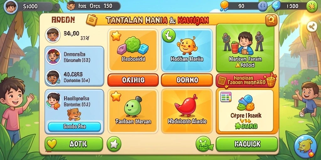 Skenario permainan yang menegangkan dan penuh aksi.