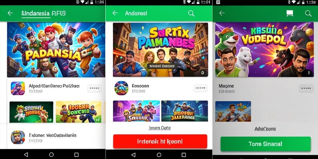 Tingkat kesulitan yang meningkat di setiap level.